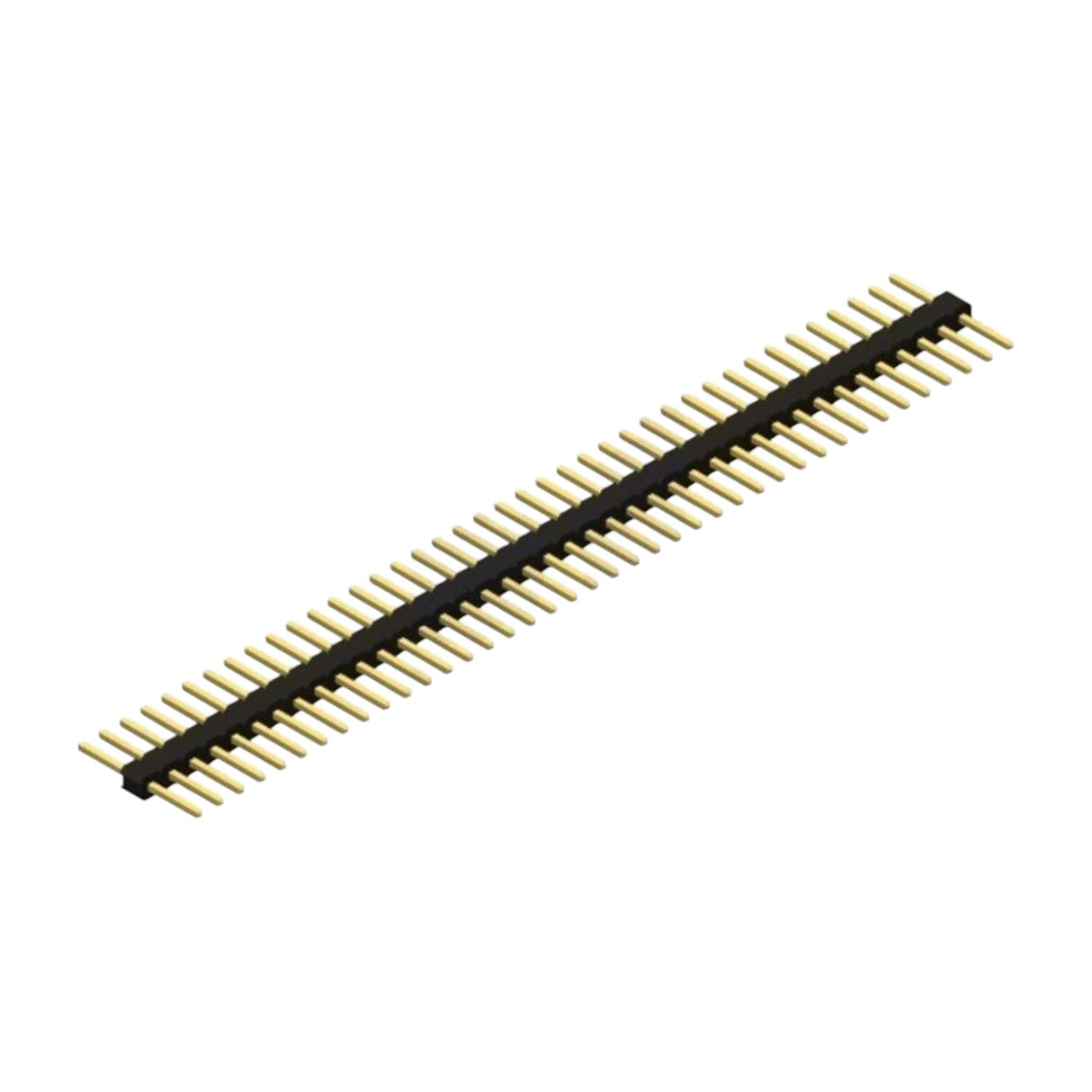 0.100 (2.54 mm) Breakaway Male Header: 1x40-Pin, Straight, Double-Sided