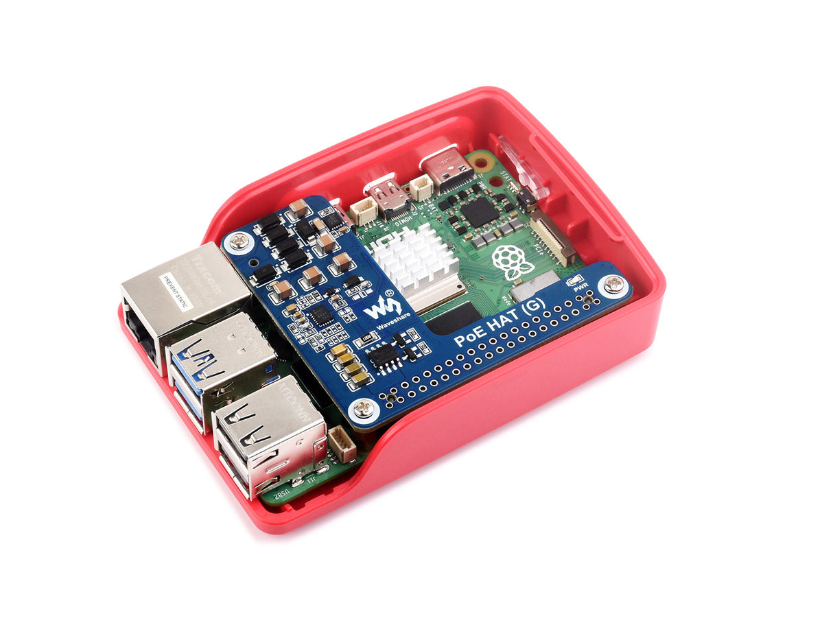 Raspberry Pi 5/CM 5 PoE HAT (G) – 5V 5A, 802.3af/at