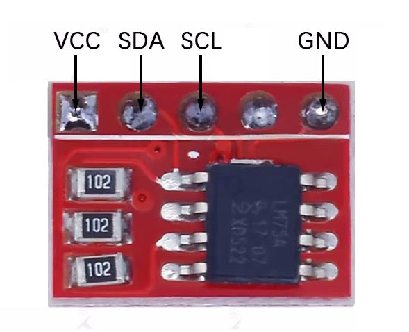 LM75A Temperature Sensor I2C Interface Development Board Module For Raspberry Pi