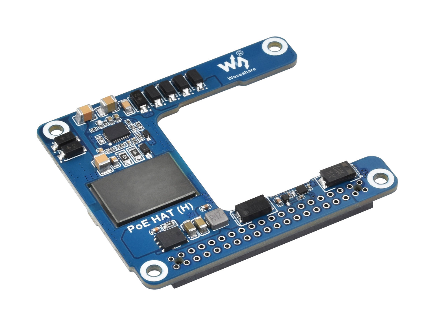 Raspberry Pi 5 PoE HAT (H) – 5V 5A, Isolated SMPS, 802.3af/at
