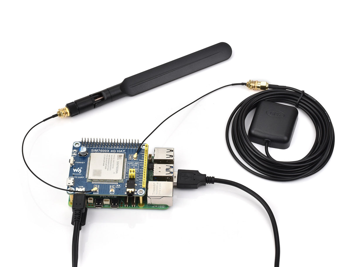 Raspberry Pi 4G HAT SIM7600NA-H – LTE Cat-4, GNSS, North America