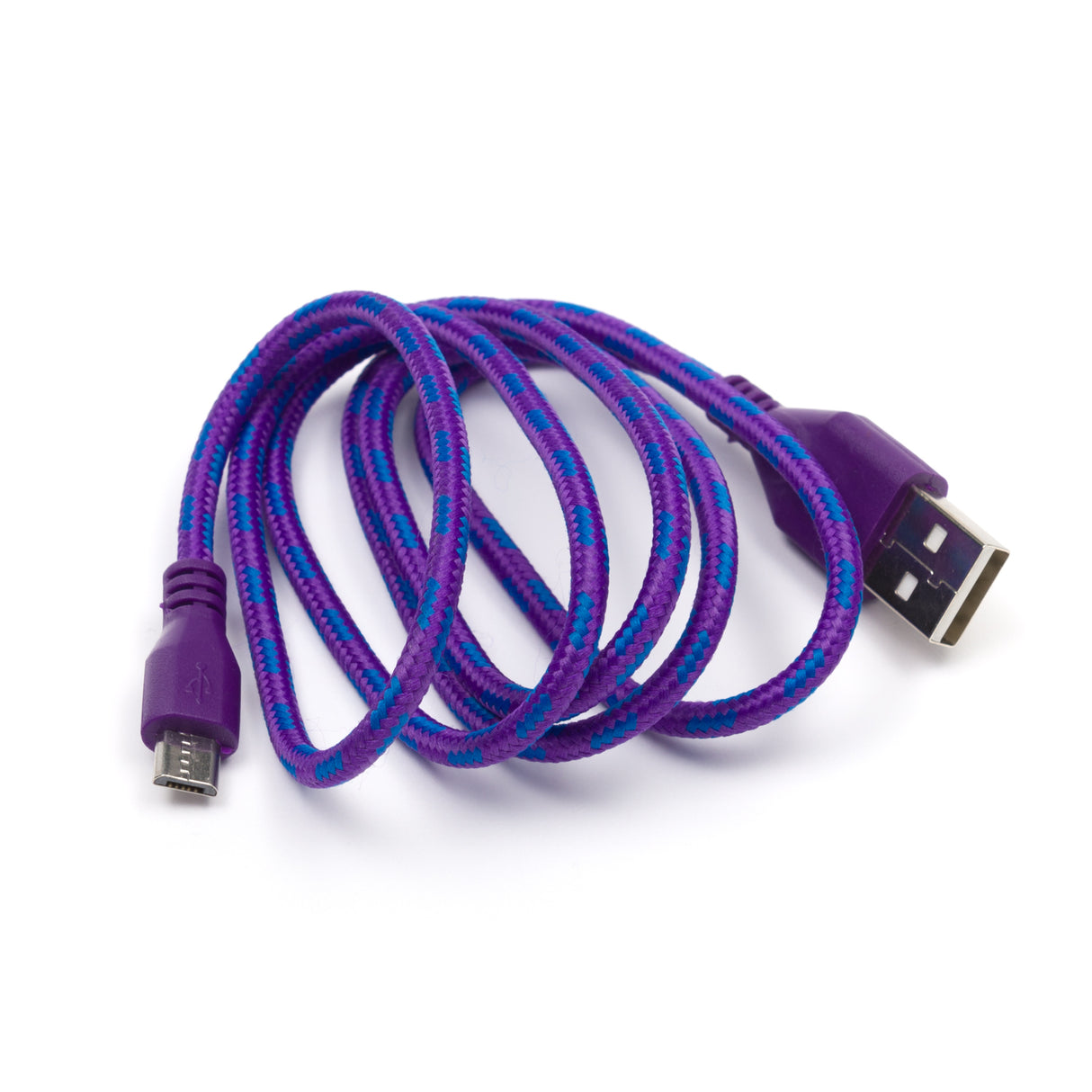 Pico USB Patterned Fabric Cable - A/MicroB 1m