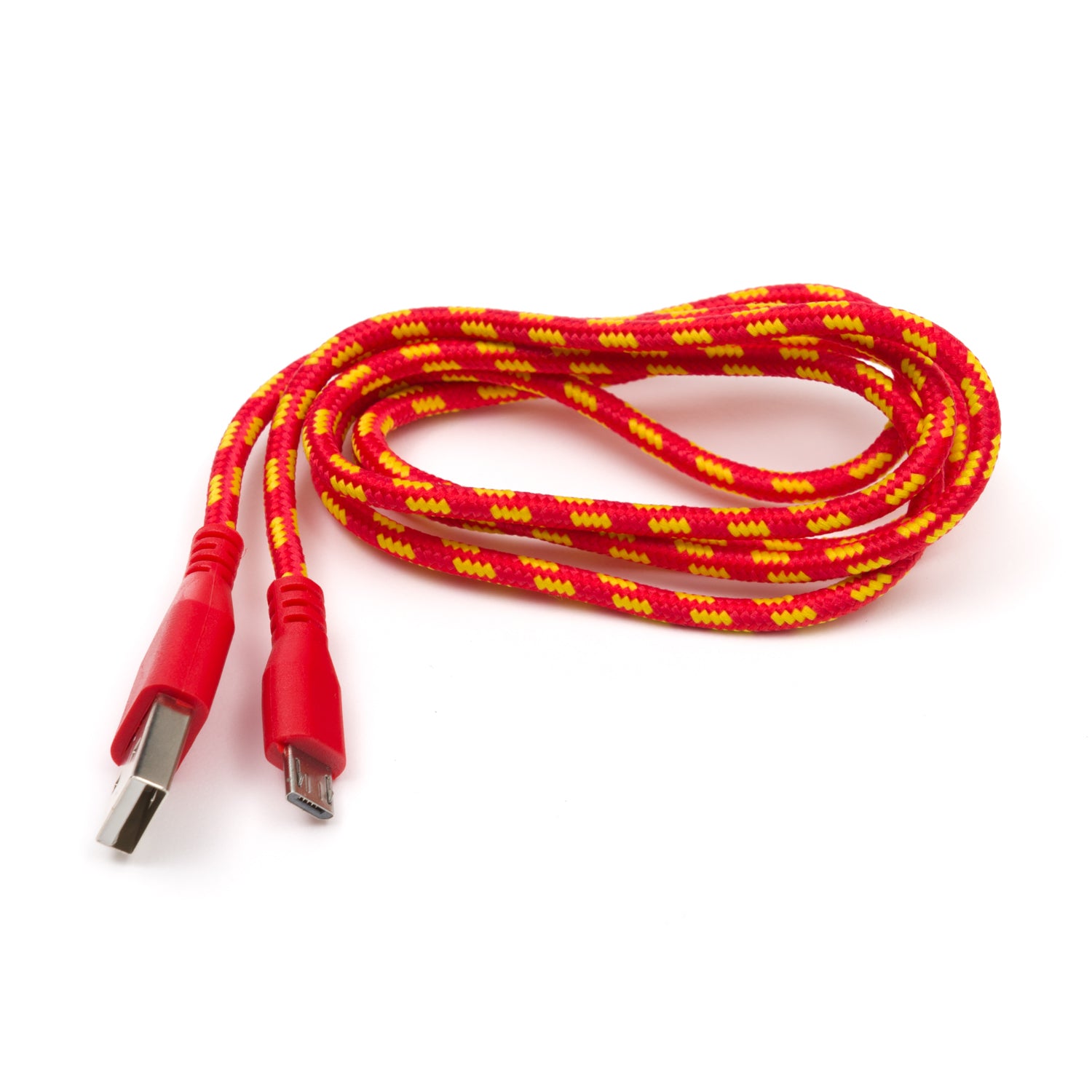 Pico USB Patterned Fabric Cable - A/MicroB 1m