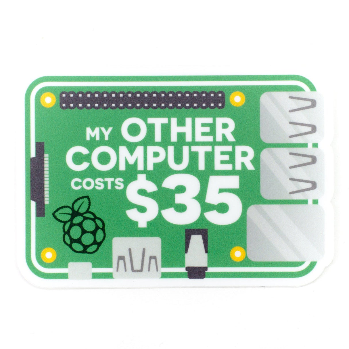 "My other computer..." Raspberry Pi Sticker