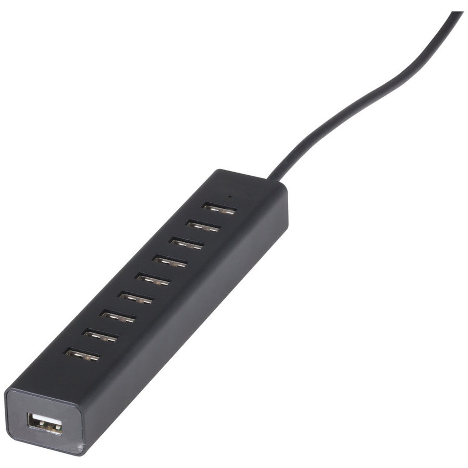 USB 2.0 Powered 10 Port Slimline Hub + Charger