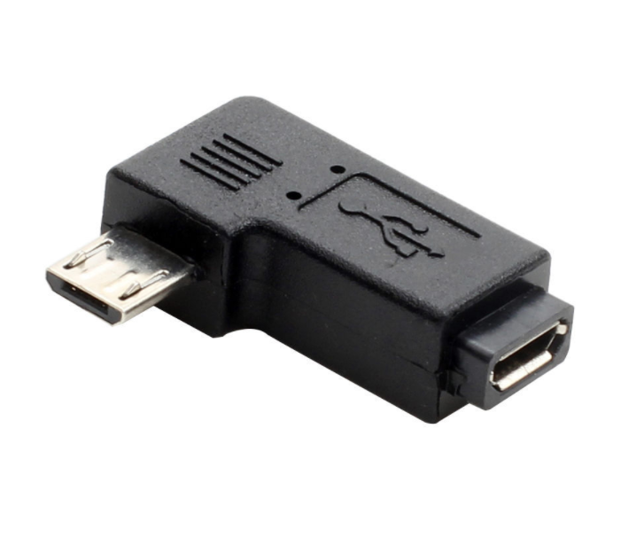 90 Degree Right Angled Micro USB Male to Female