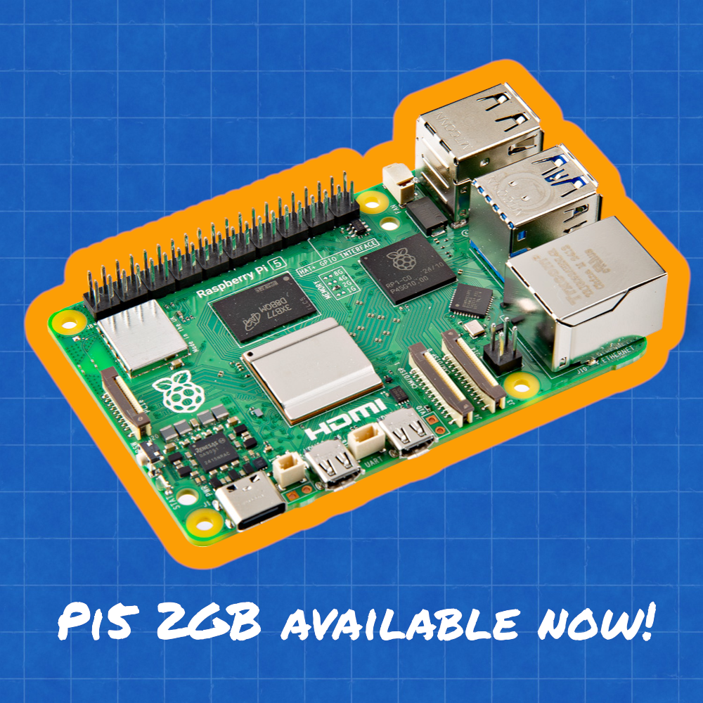 Raspberry Pi 5 Now Available in 2GB Variant