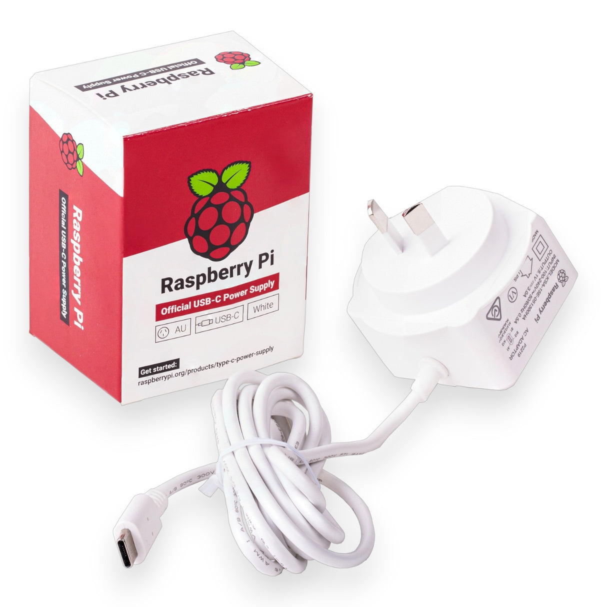 Raspberry Pi Power Supply USB-C 5V 15W (White)