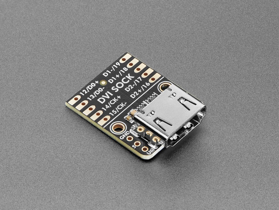 Adafruit DVI Sock for Pico - Works with HDMI Displays