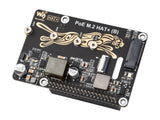 Raspberry Pi 5 PCIe to M.2 NVMe SSD Adapter with PoE Function (B)