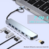 Aluminum 7 in 1 USB C Hub with USB 3.0 USB 2.0 Ports