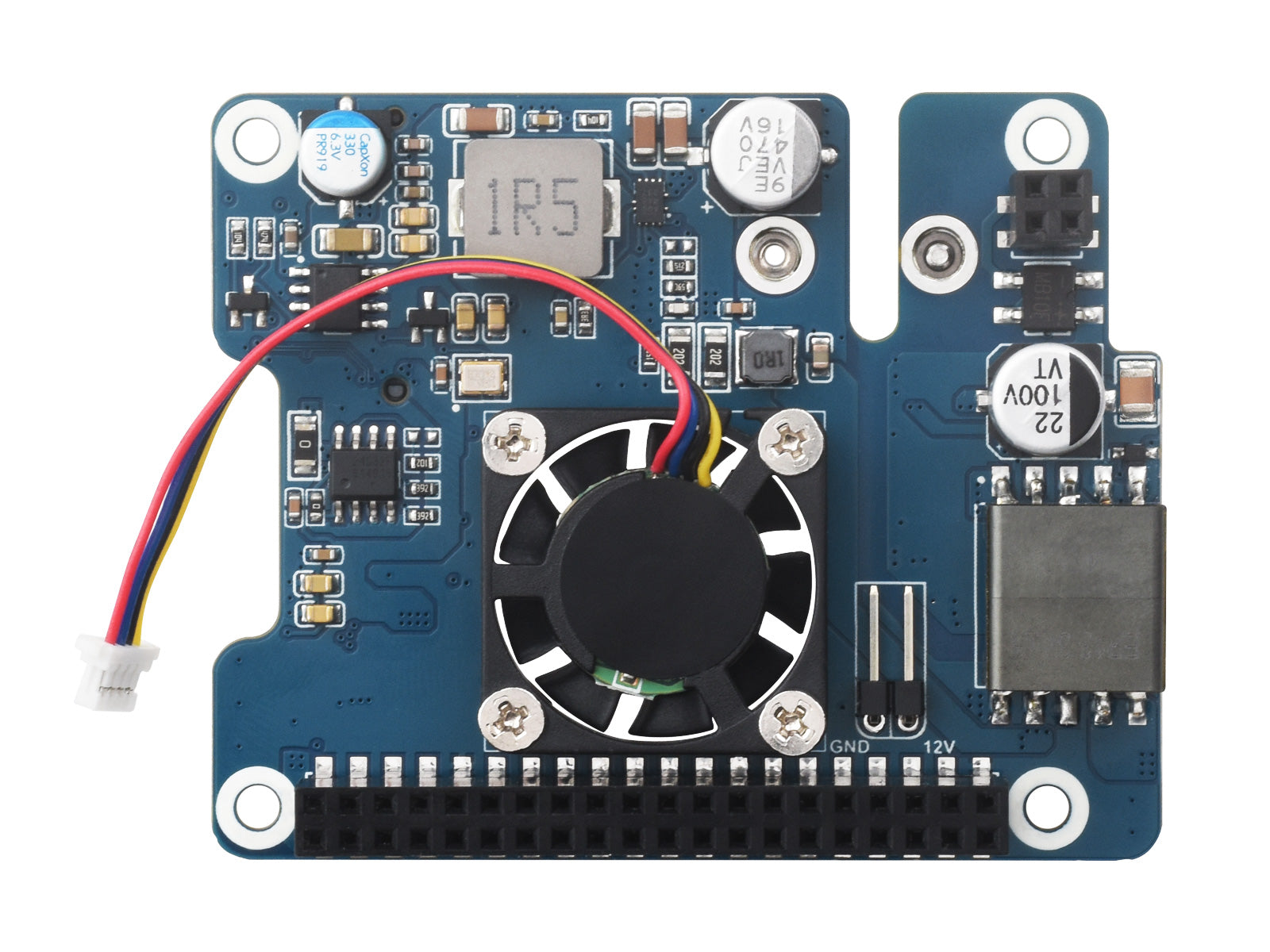 Raspberry Pi 5 PCIe to M.2 NVMe Adapter with PoE