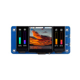 Triple LCD HAT For Raspberry Pi, Onboard 1.3inch IPS LCD Main Screen and Dual 0.96inch IPS LCD Secondary Screens