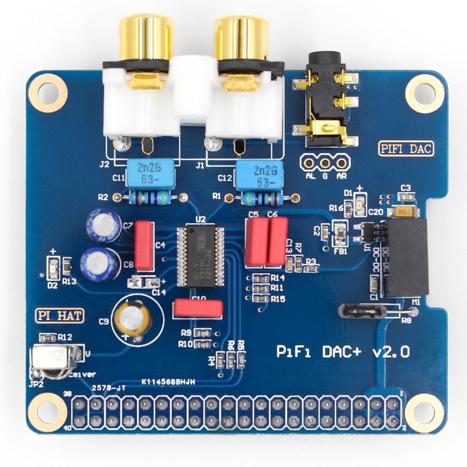 HIFI DAC Audio Sound Card Module I2S interface for Raspberry Pi
