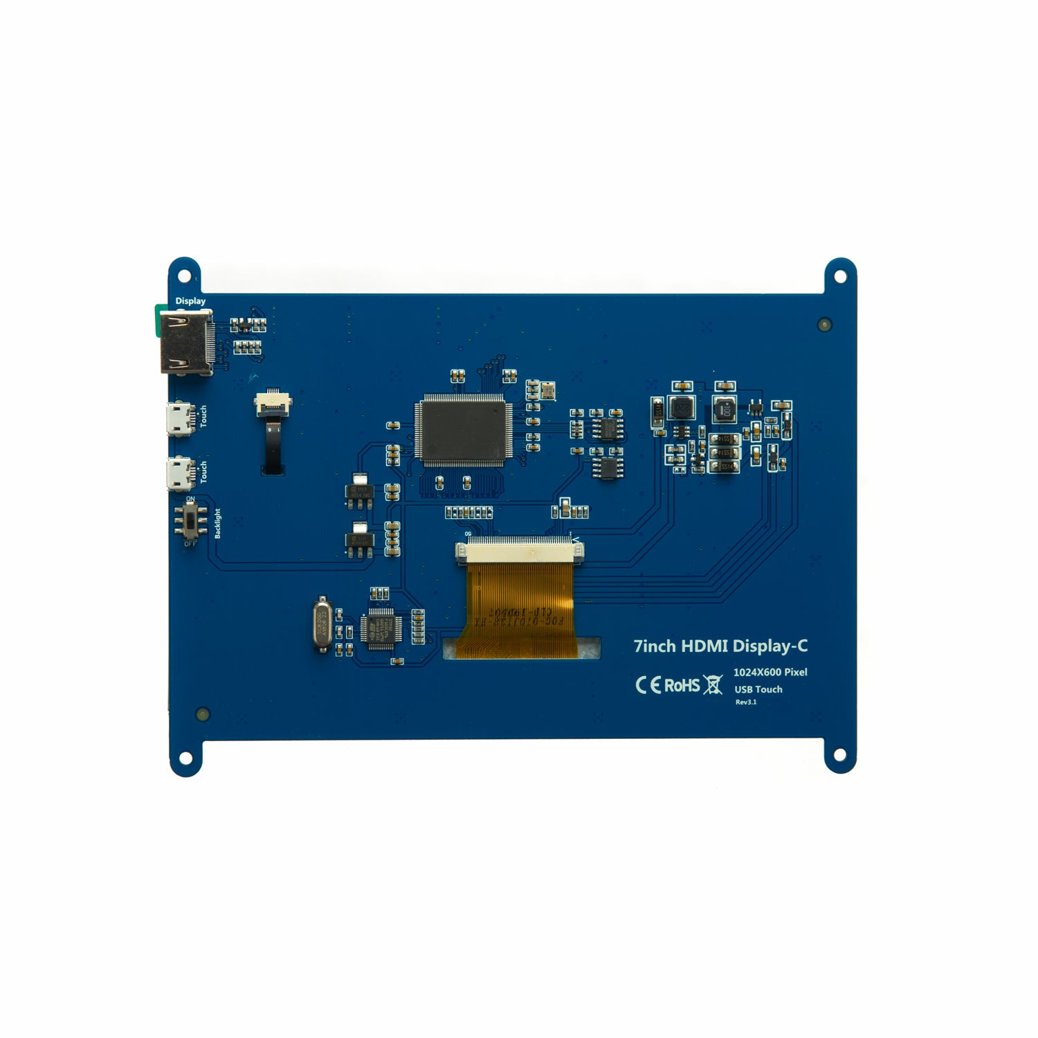 HD 7 inch LCD HDMI Touch Screen Display TFT for Raspberry Pi