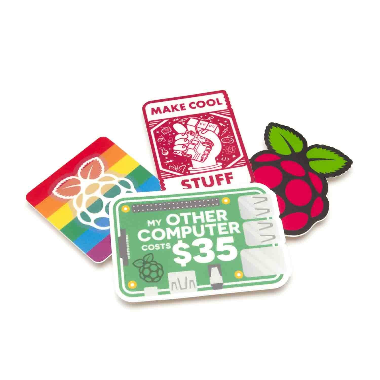 Raspberry Pi Stickers - 4 Pack
