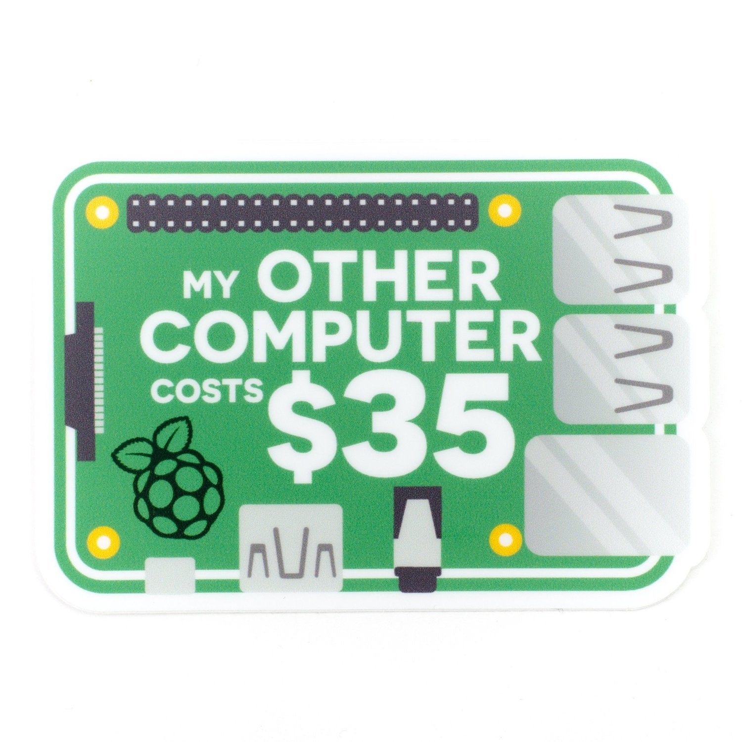 "My other computer..." Raspberry Pi Sticker