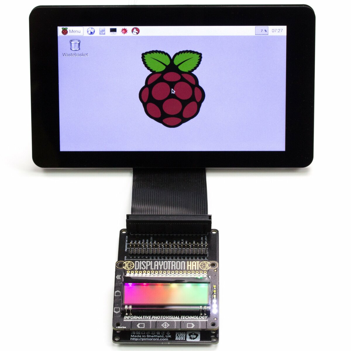 Raspberry Pi 7" Touchscreen Display Frame - jade