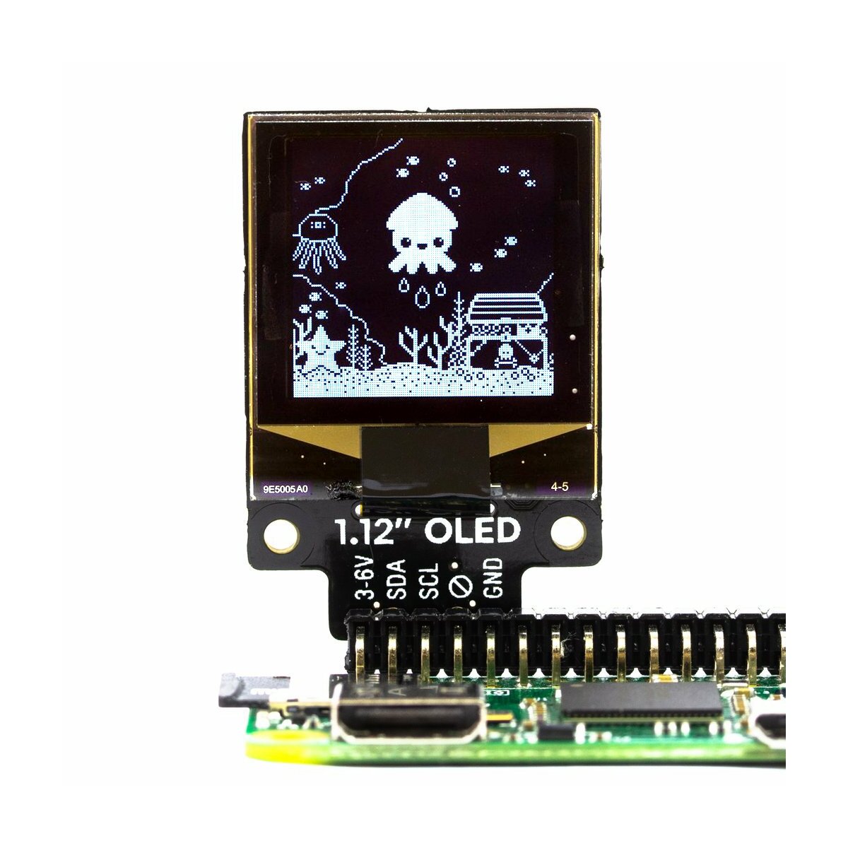 1.12" Mono OLED (128x128, white/black) Breakout