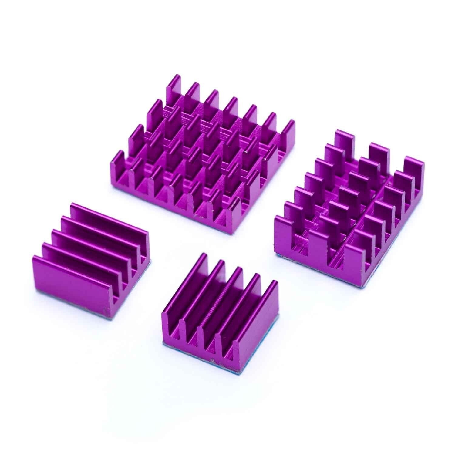Heatsink Kit for Raspberry Pi 5 Purple