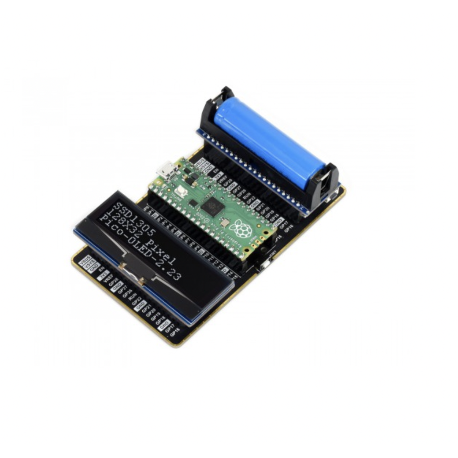 2.23inch OLED Display Module for Raspberry Pi Pico, 128×32, SPI/I2C
