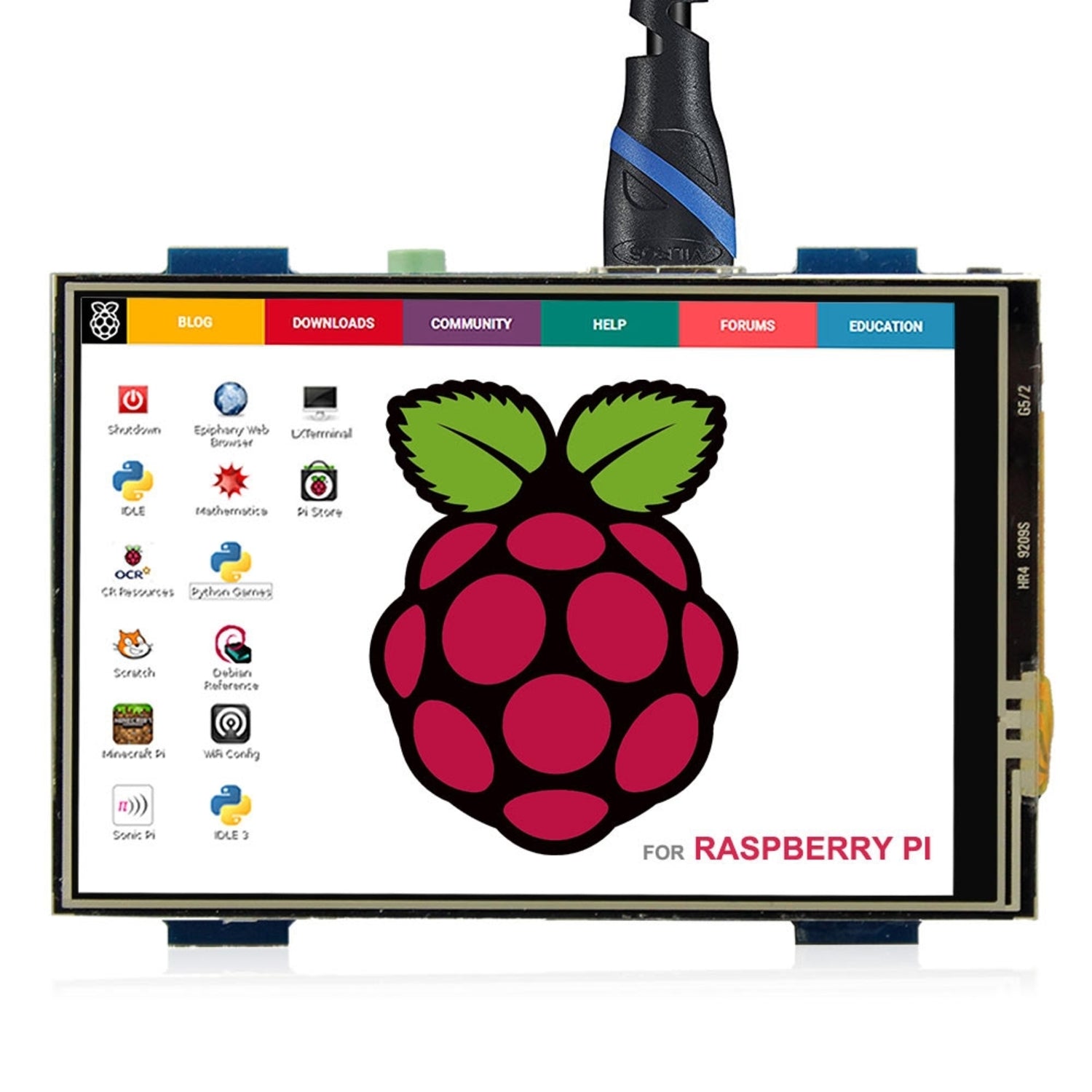 HDMI 3.5 inch 480 x 320 Resolution Touch Screen Monitor for Raspberry Pi