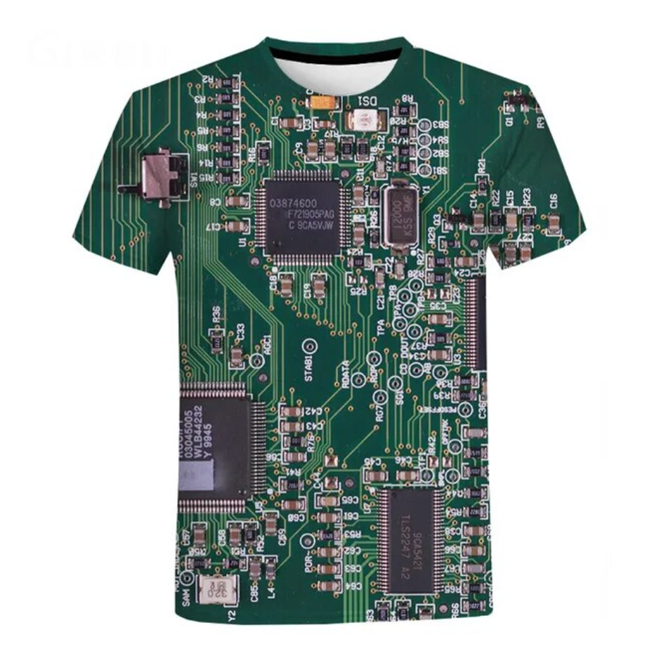 Electronic PCB T-Shirt - Where Style Meets Technology - XL