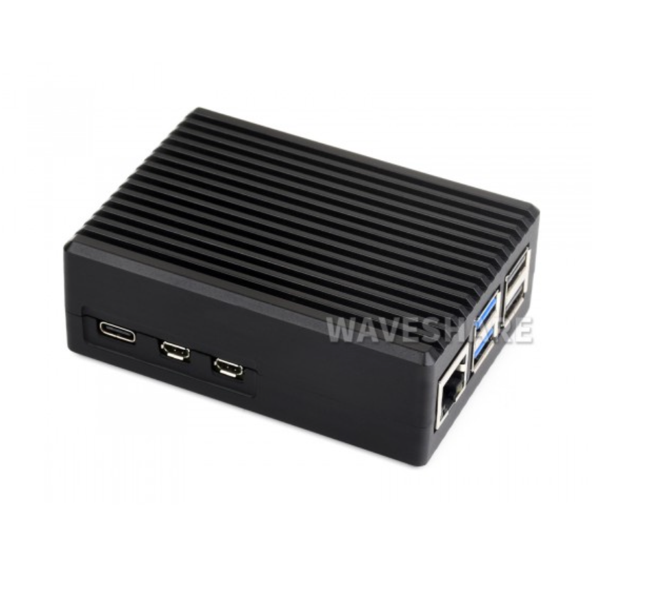 Aluminum Stripe Grooved Case For Raspberry Pi 5