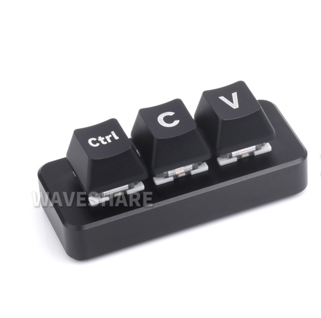 Ctrl C/V Shortcut Keyboard For Programmers, 3-Key Development Board, Adopts RP2040 Microcontroller Chip