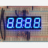 Blue 7-segment clock display - 0.56 digit height