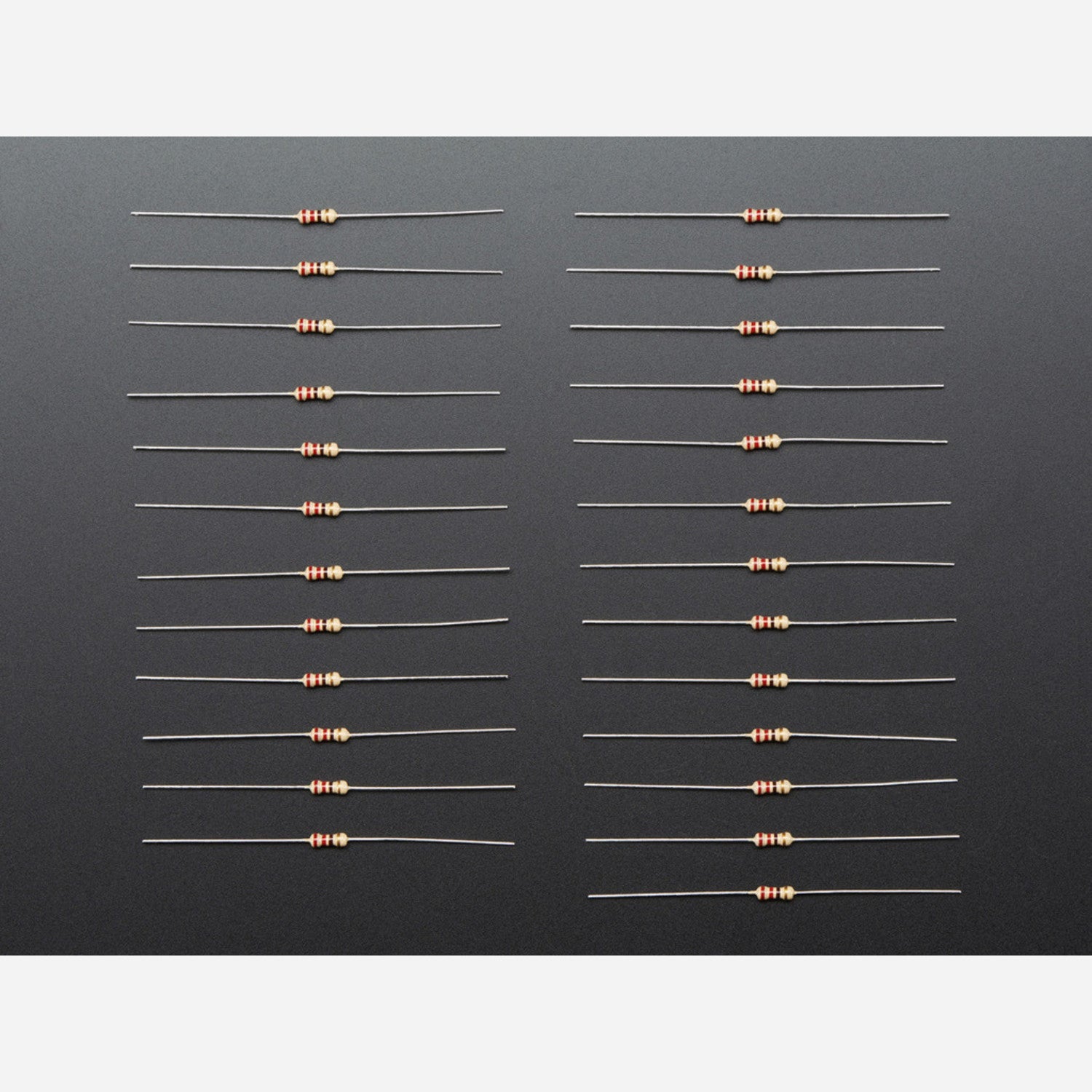 Through-Hole Resistors - 220 ohm 5% 1/4W - Pack of 25