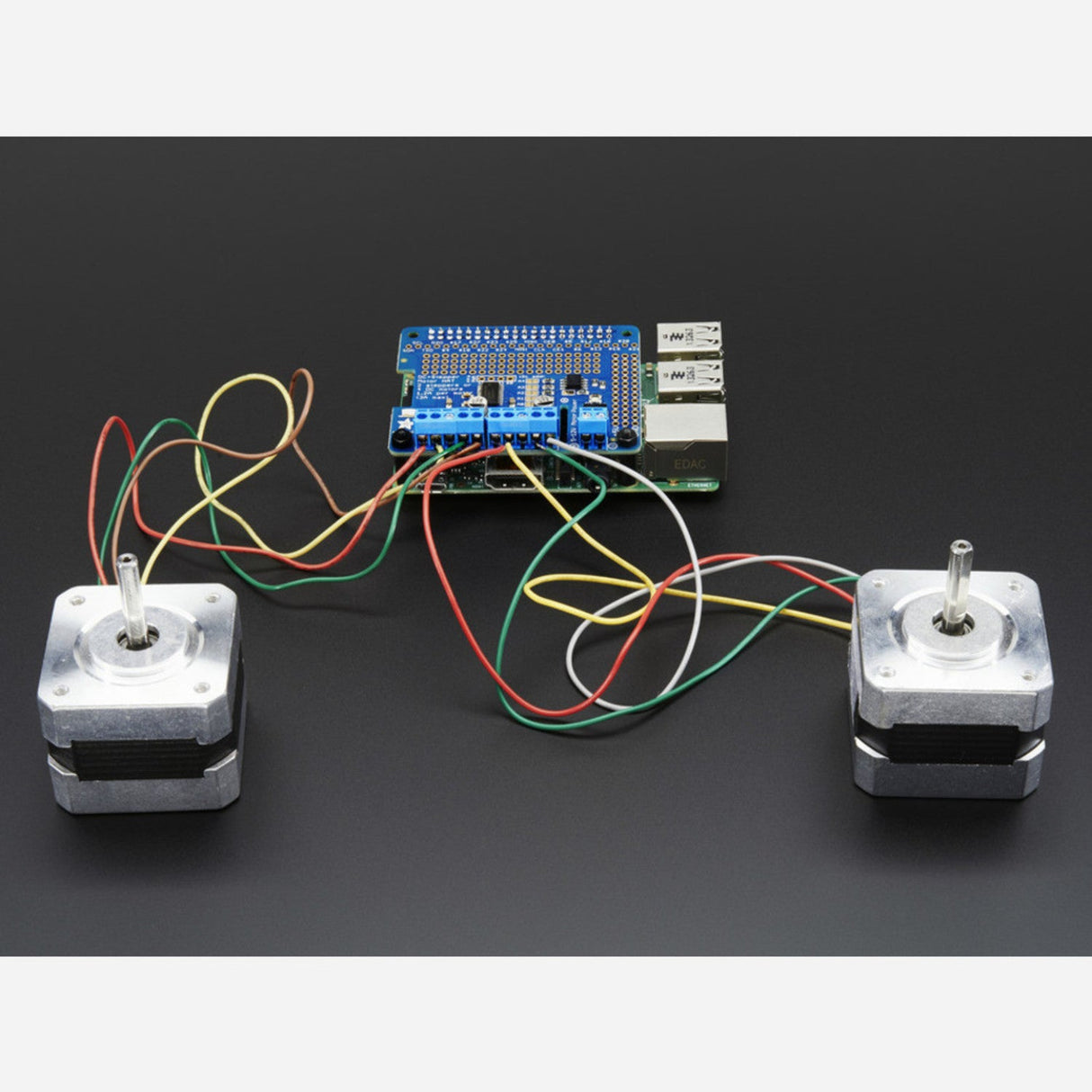 Adafruit DC & Stepper Motor HAT for Raspberry Pi - Mini Kit