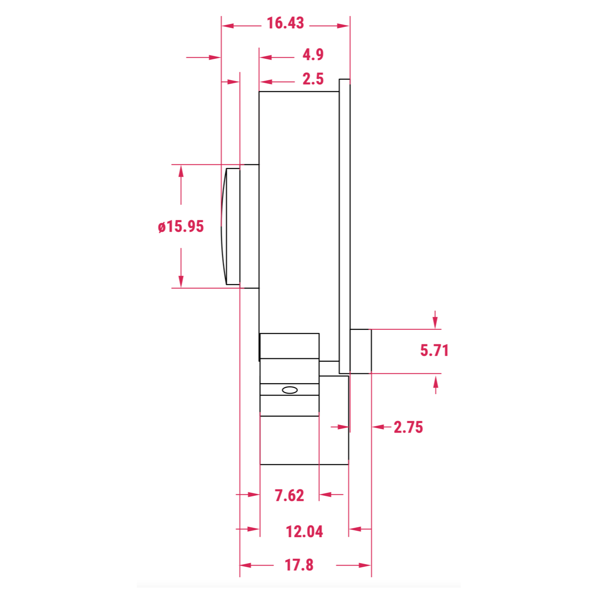 Raspberry Pi HQ Camera - M12 mount